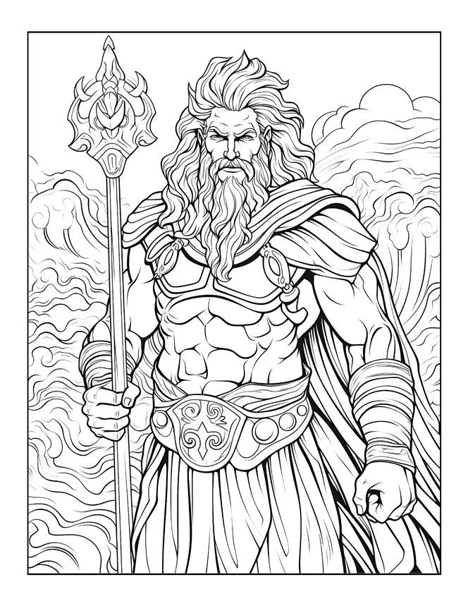 Desenhos de Mitologia Grega para colorir 43