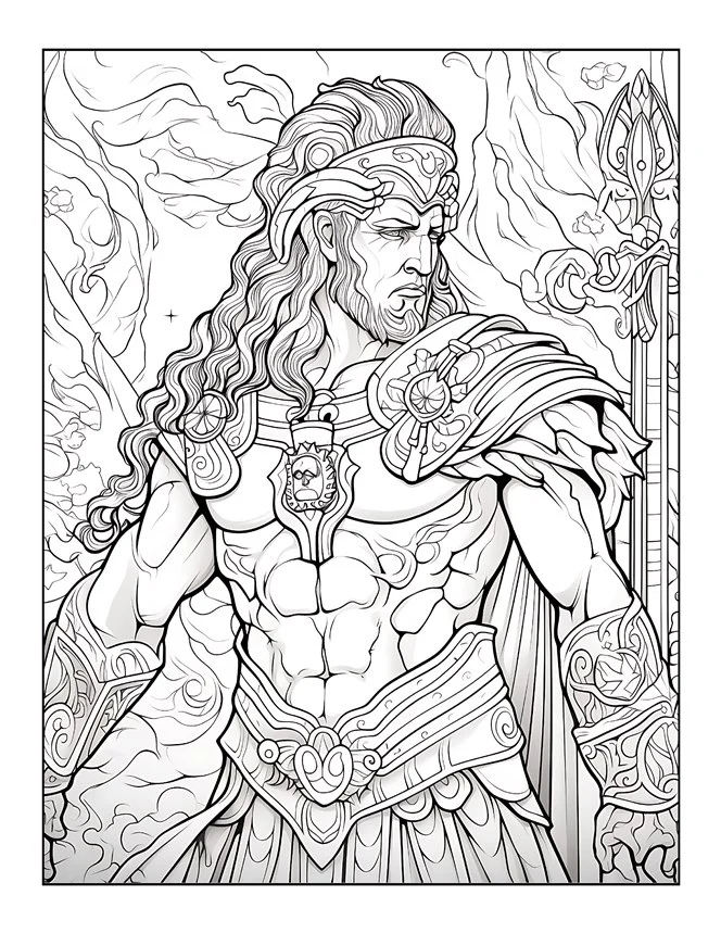 Desenhos de Mitologia Grega para colorir 46