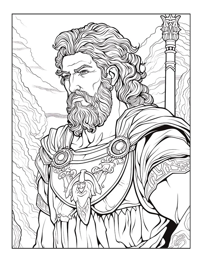 Desenhos de Mitologia Grega para colorir 47