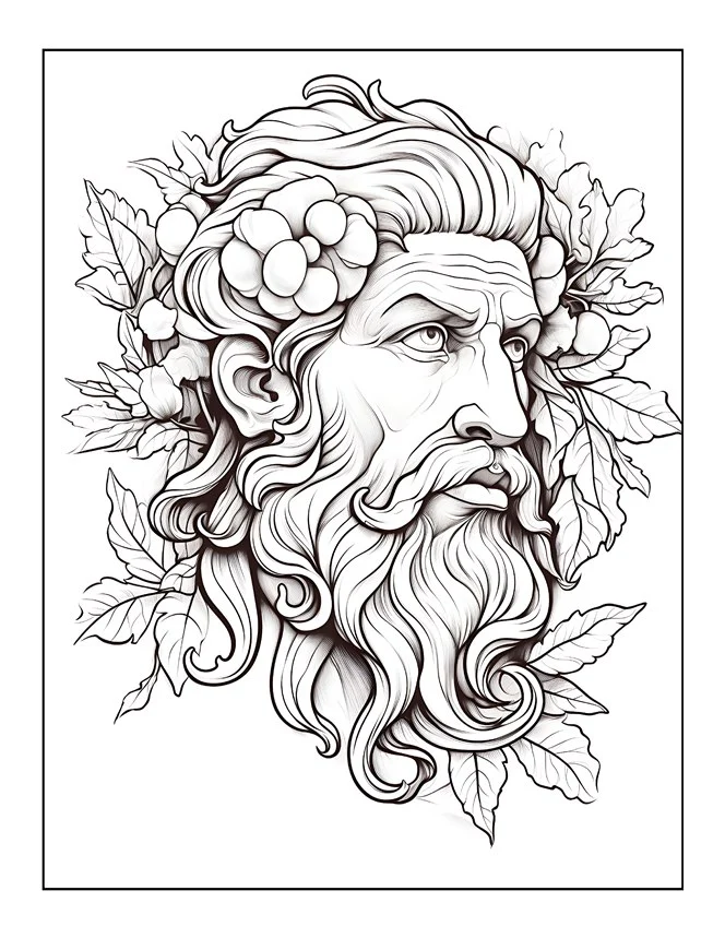 Desenhos de Mitologia Grega para colorir 48