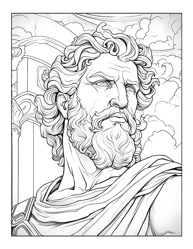 Desenhos de Mitologia Grega para colorir 49