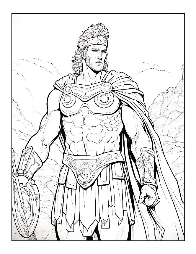 Desenhos de Mitologia Grega para colorir 5