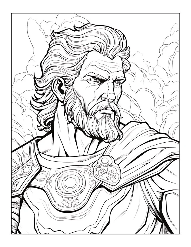 Desenhos de Mitologia Grega para colorir 50