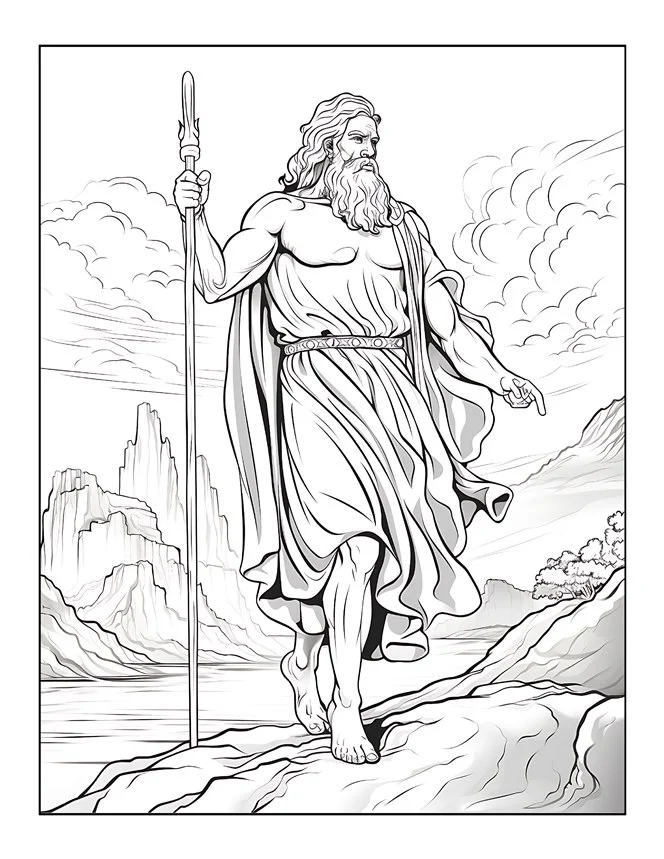 Desenhos de Mitologia Grega para colorir 52