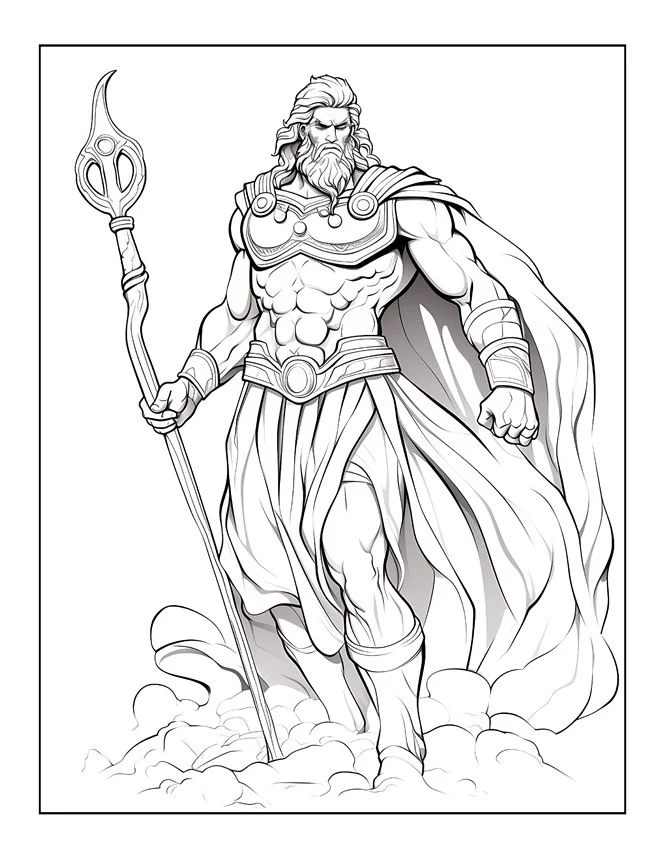 Desenhos de Mitologia Grega para colorir 54
