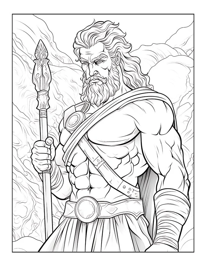 Desenhos de Mitologia Grega para colorir 55