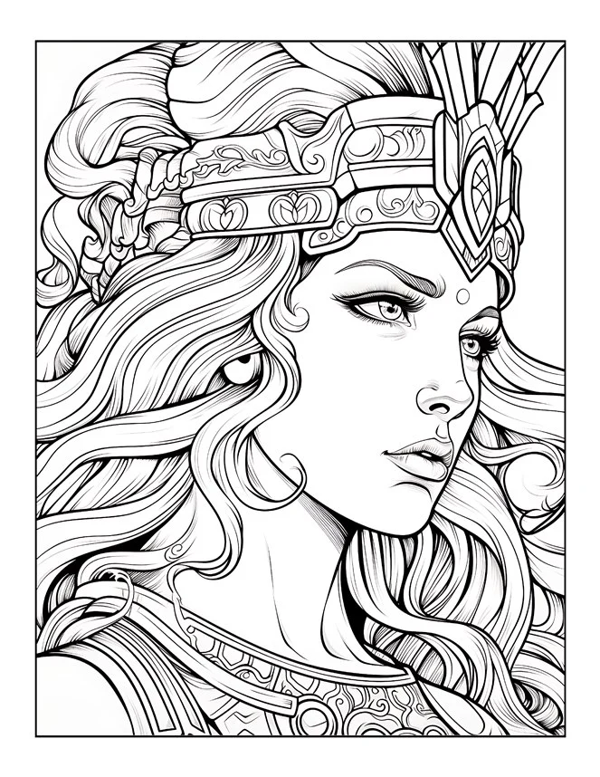 Desenhos de Mitologia Grega para colorir 59