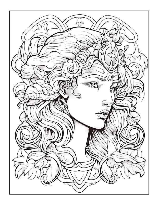 Desenhos de Mitologia Grega para colorir 60