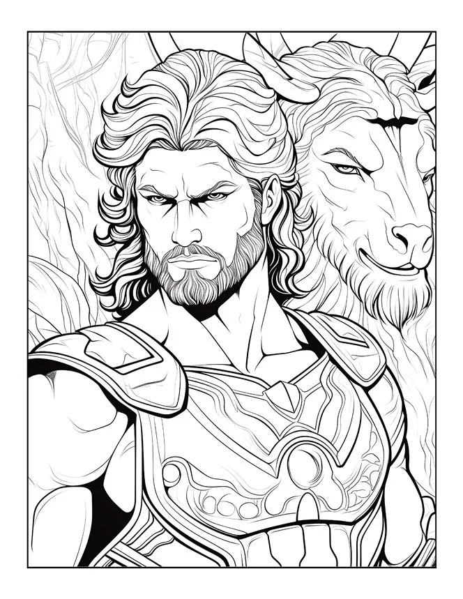 Desenhos de Mitologia Grega para colorir 62