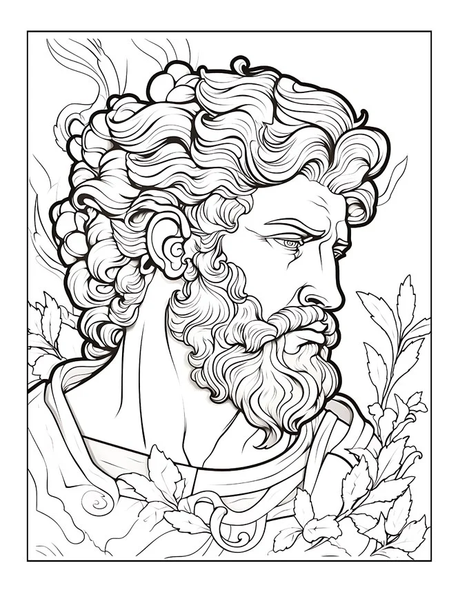 Desenhos de Mitologia Grega para colorir 64