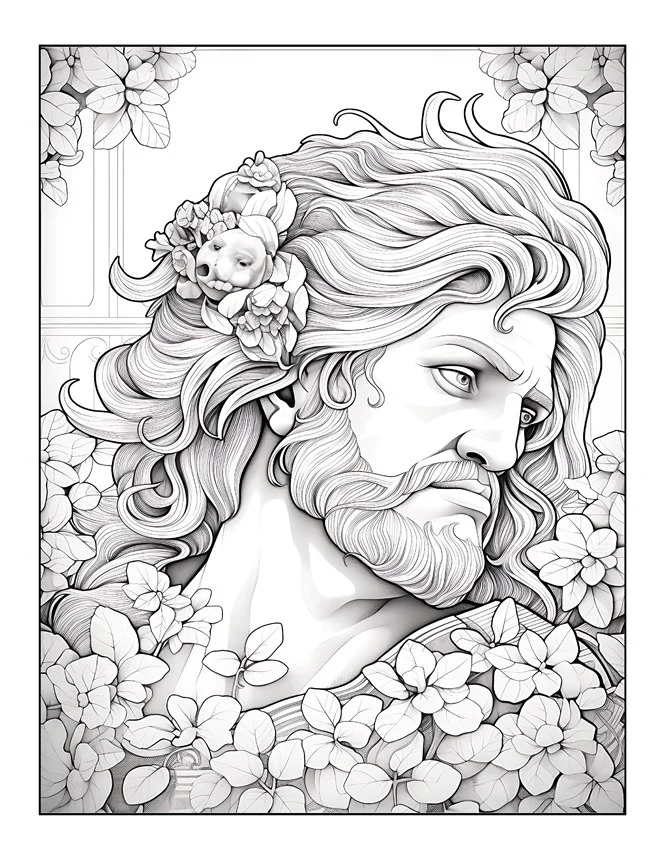 Desenhos de Mitologia Grega para colorir 65