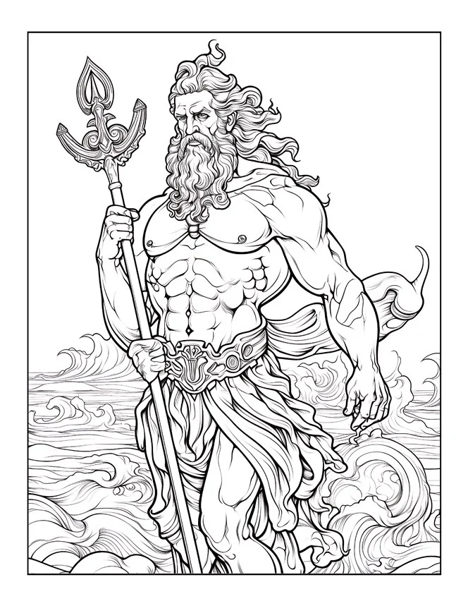 Desenhos de Mitologia Grega para colorir 67