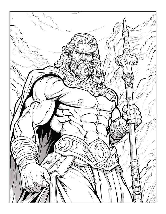 Desenhos de Mitologia Grega para colorir 68