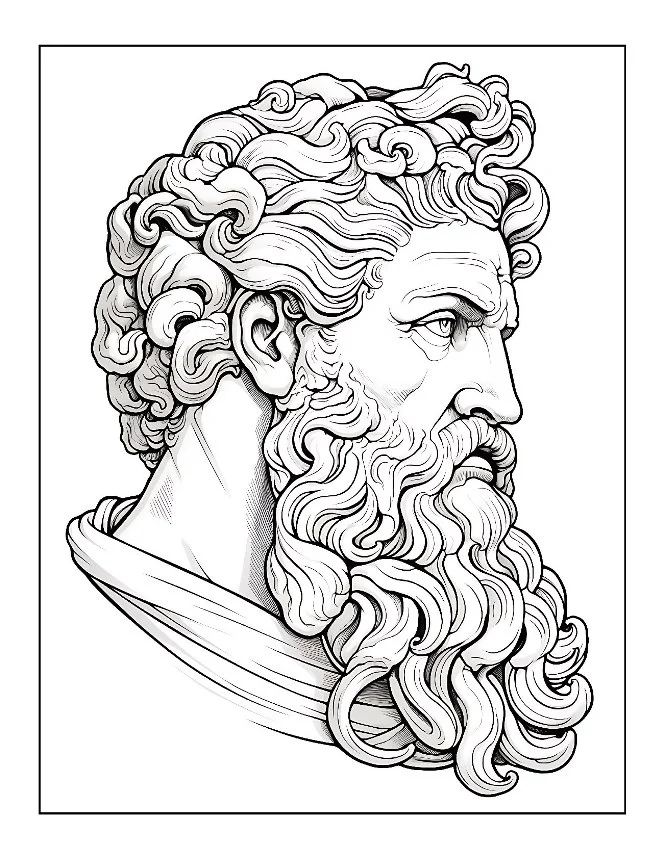 Desenhos de Mitologia Grega para colorir 7