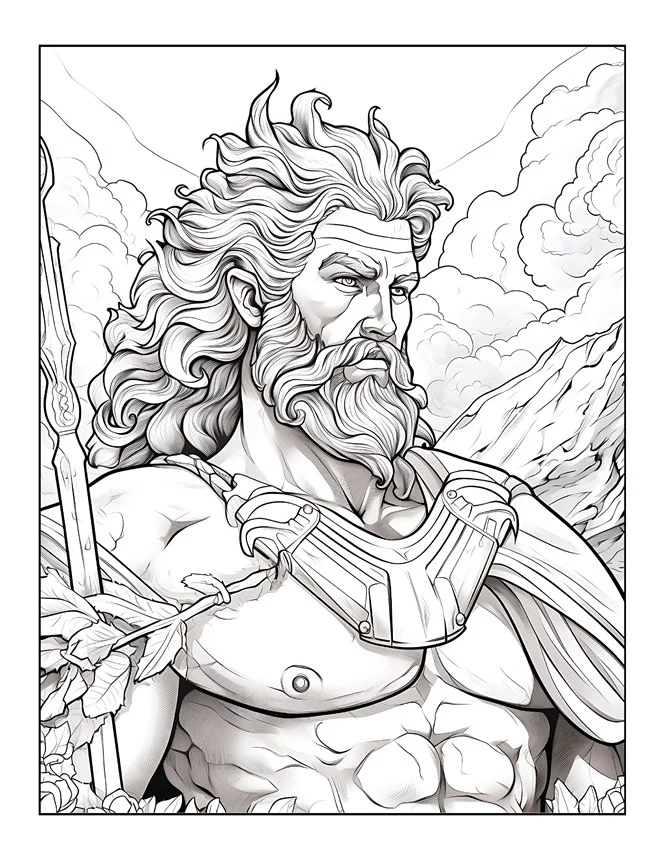Desenhos de Mitologia Grega para colorir 70