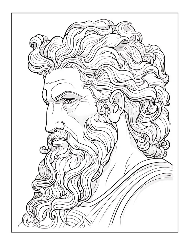 Desenhos de Mitologia Grega para colorir 71