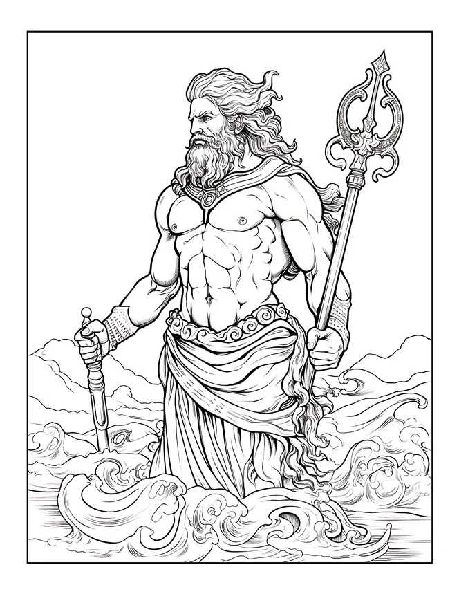 Desenhos de Mitologia Grega para colorir 72