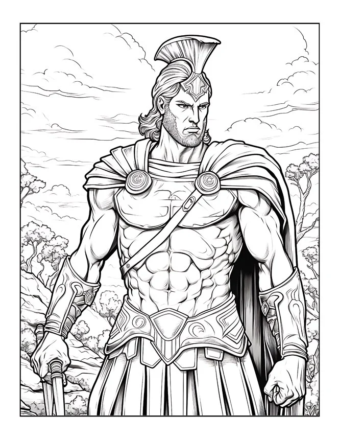 Desenhos de Mitologia Grega para colorir 74