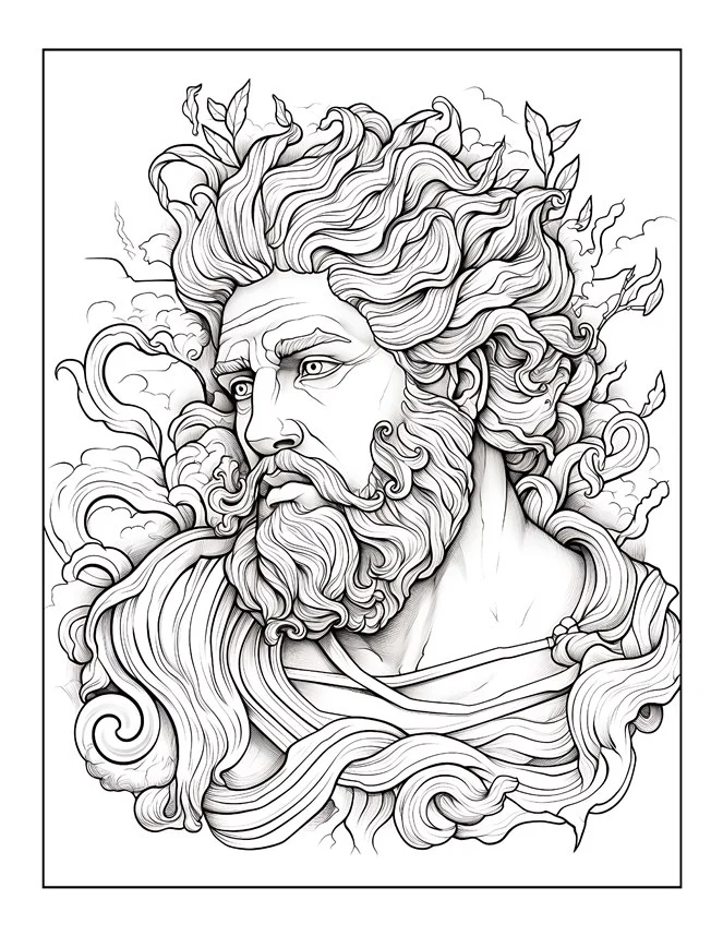Desenhos de Mitologia Grega para colorir 75