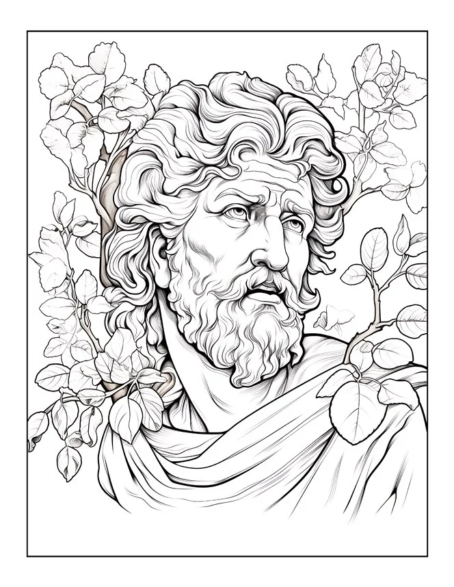 Desenhos de Mitologia Grega para colorir 77