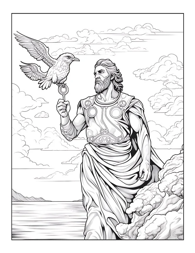 Desenhos de Mitologia Grega para colorir 78