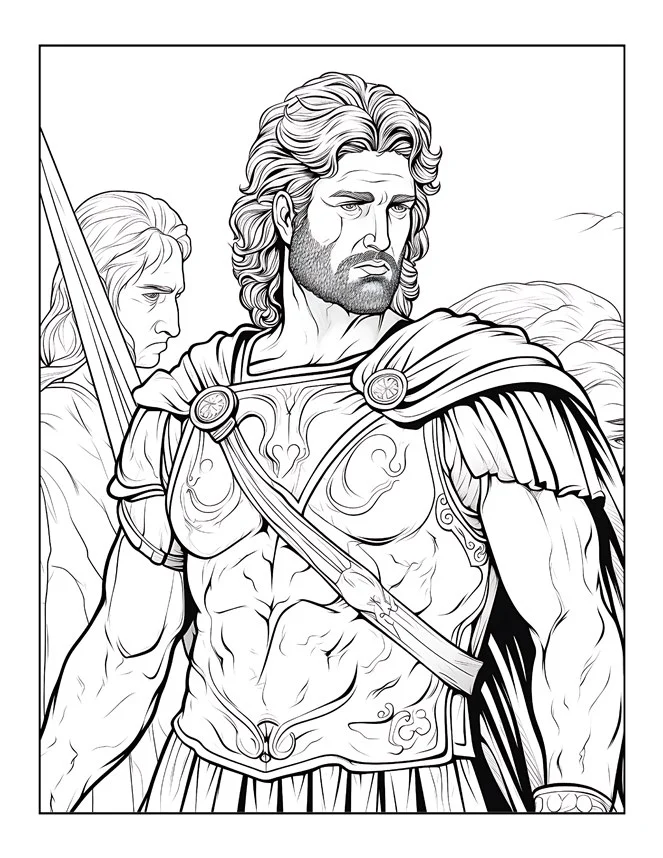 Desenhos de Mitologia Grega para colorir 79