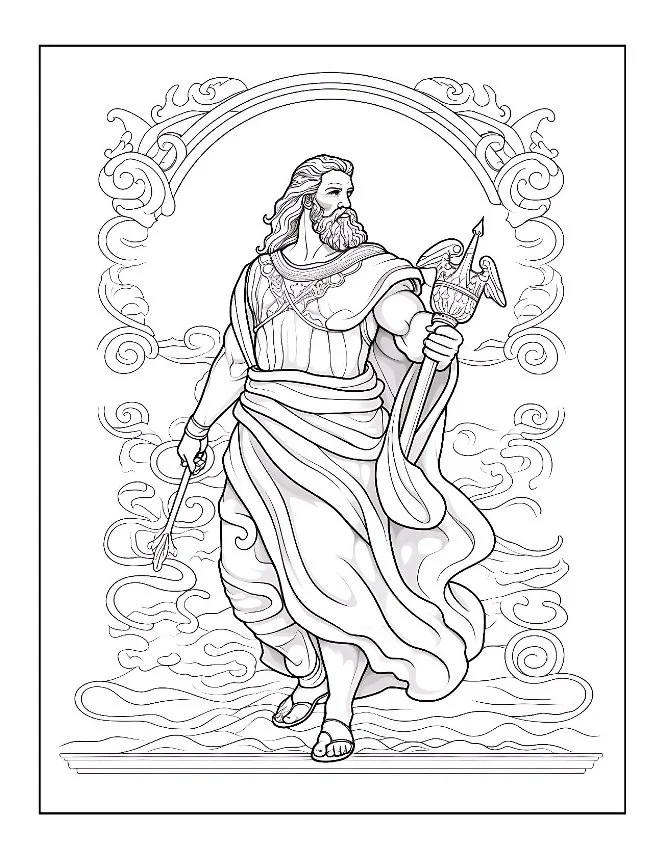 Desenhos de Mitologia Grega para colorir 8