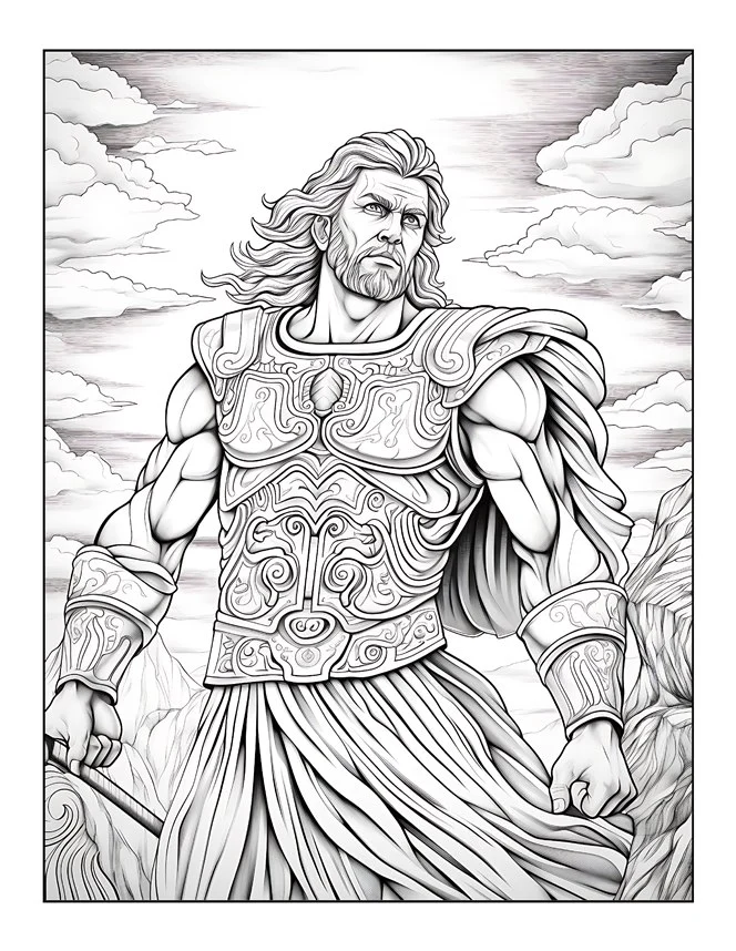 Desenhos de Mitologia Grega para colorir 80