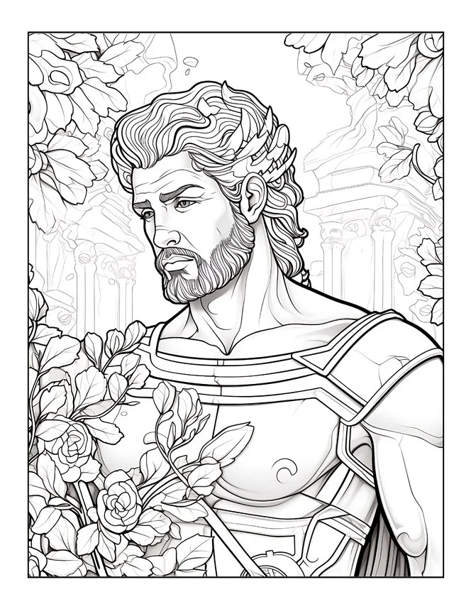 Desenhos de Mitologia Grega para colorir 81