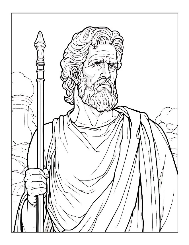 Desenhos de Mitologia Grega para colorir 9