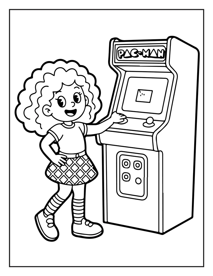 Desenhos de Moda Anos 80 para colorir 10