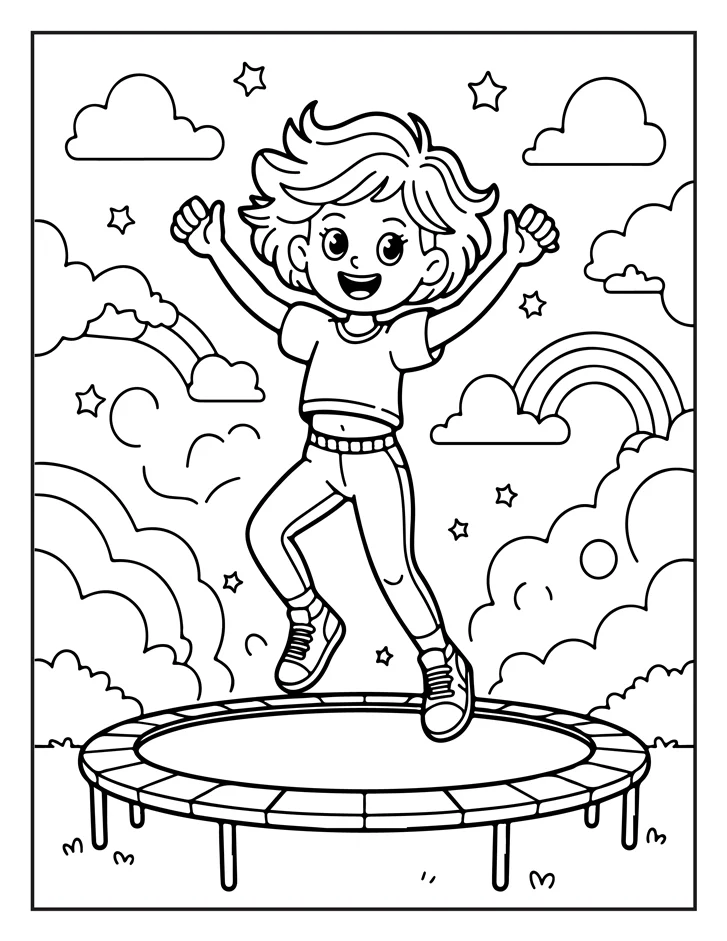 Desenhos de Moda Anos 80 para colorir 22