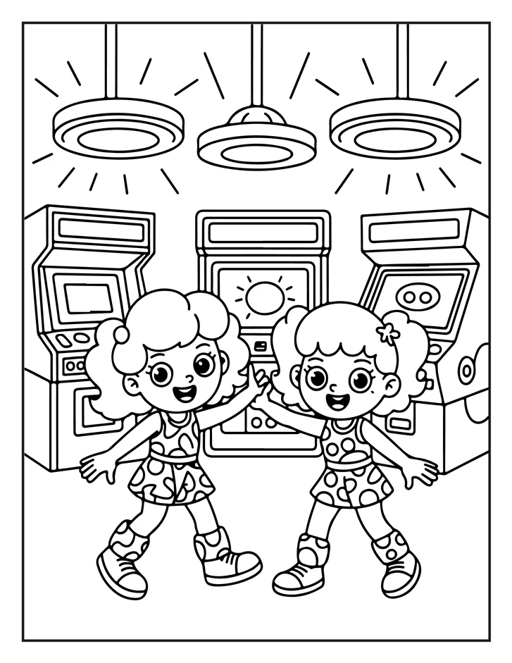Desenhos de Moda Anos 80 para colorir 25