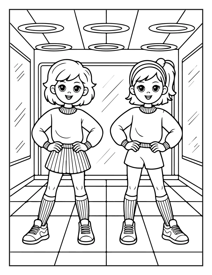 Desenhos de Moda Anos 80 para colorir 30