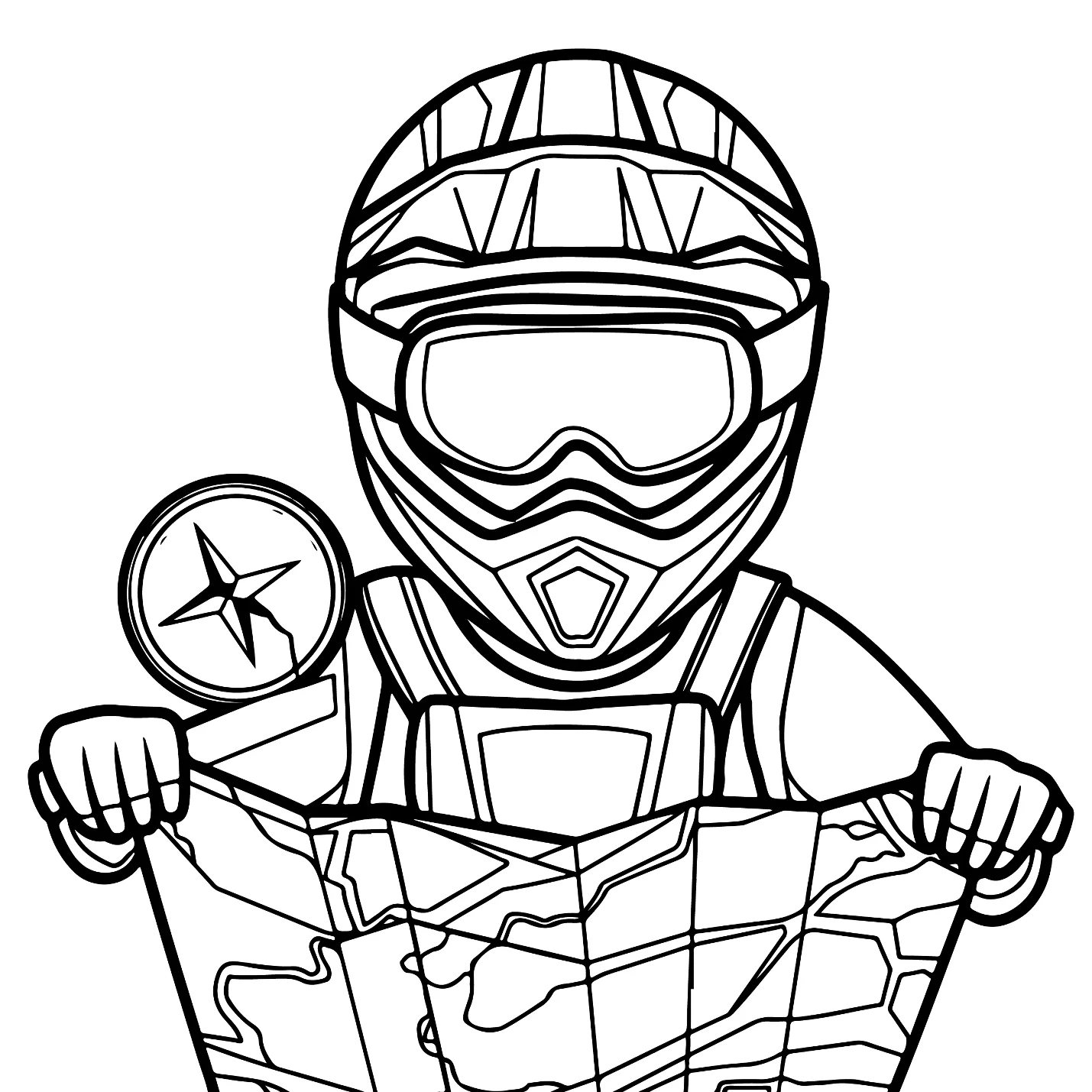 Desenhos de Motocross para colorir 10