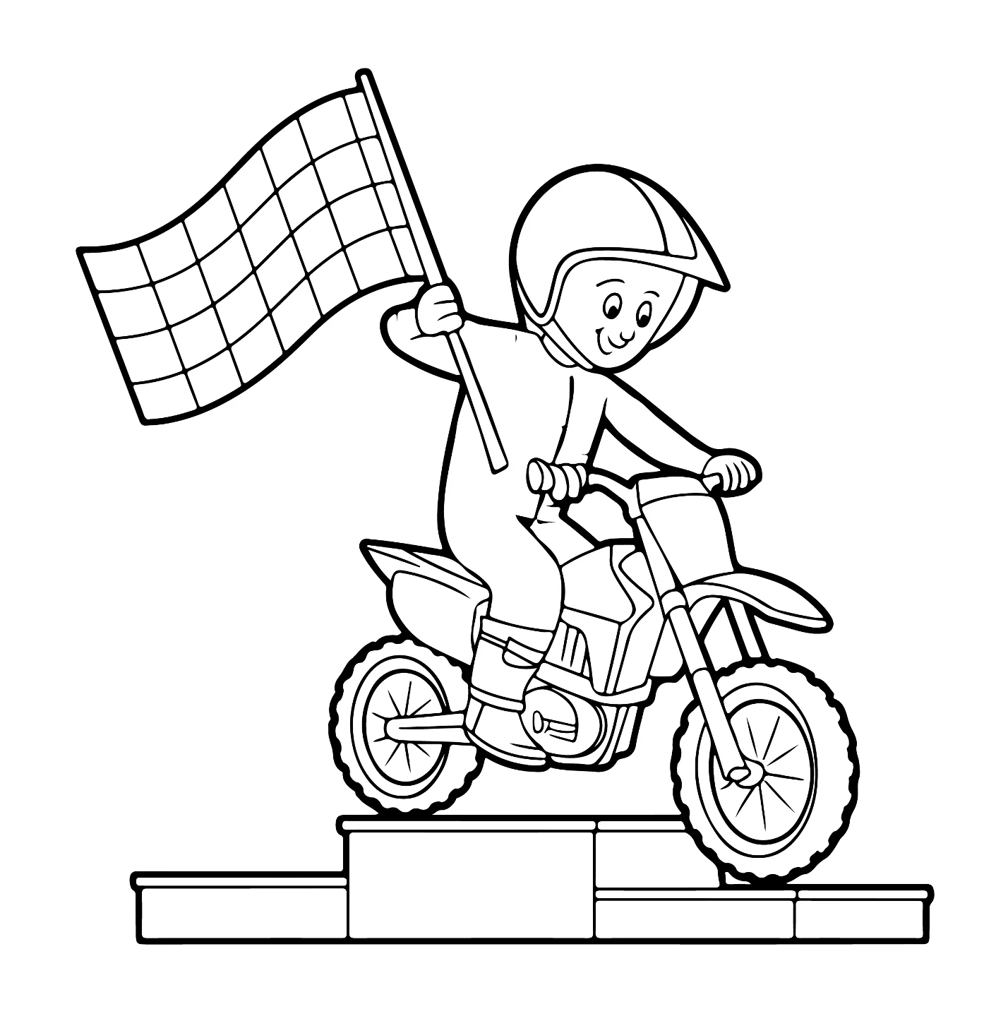 Desenhos de Motocross para colorir 12