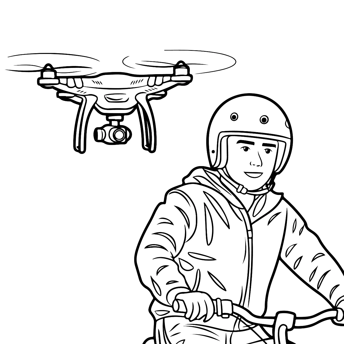 Desenhos de Motocross para colorir 13