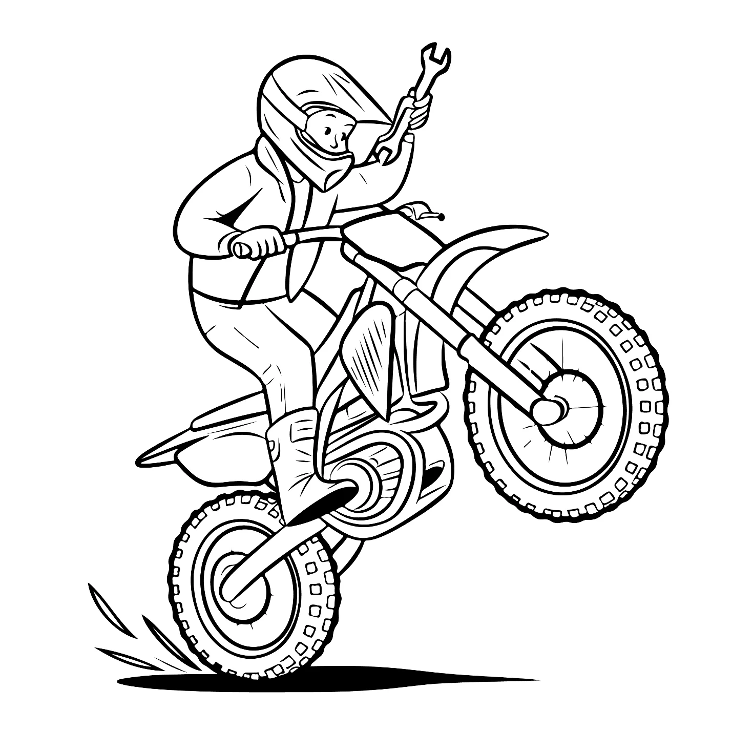 Desenhos de Motocross para colorir 14