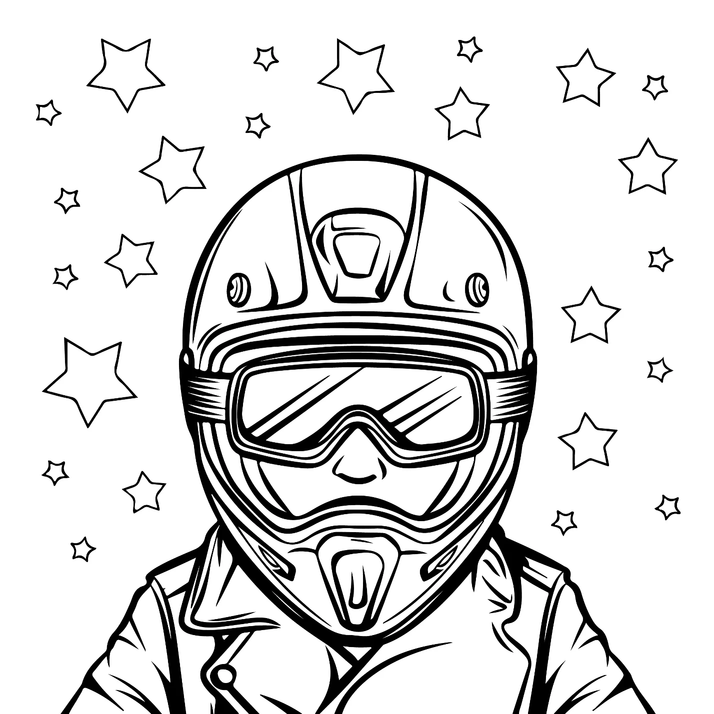 Desenhos de Motocross para colorir 15