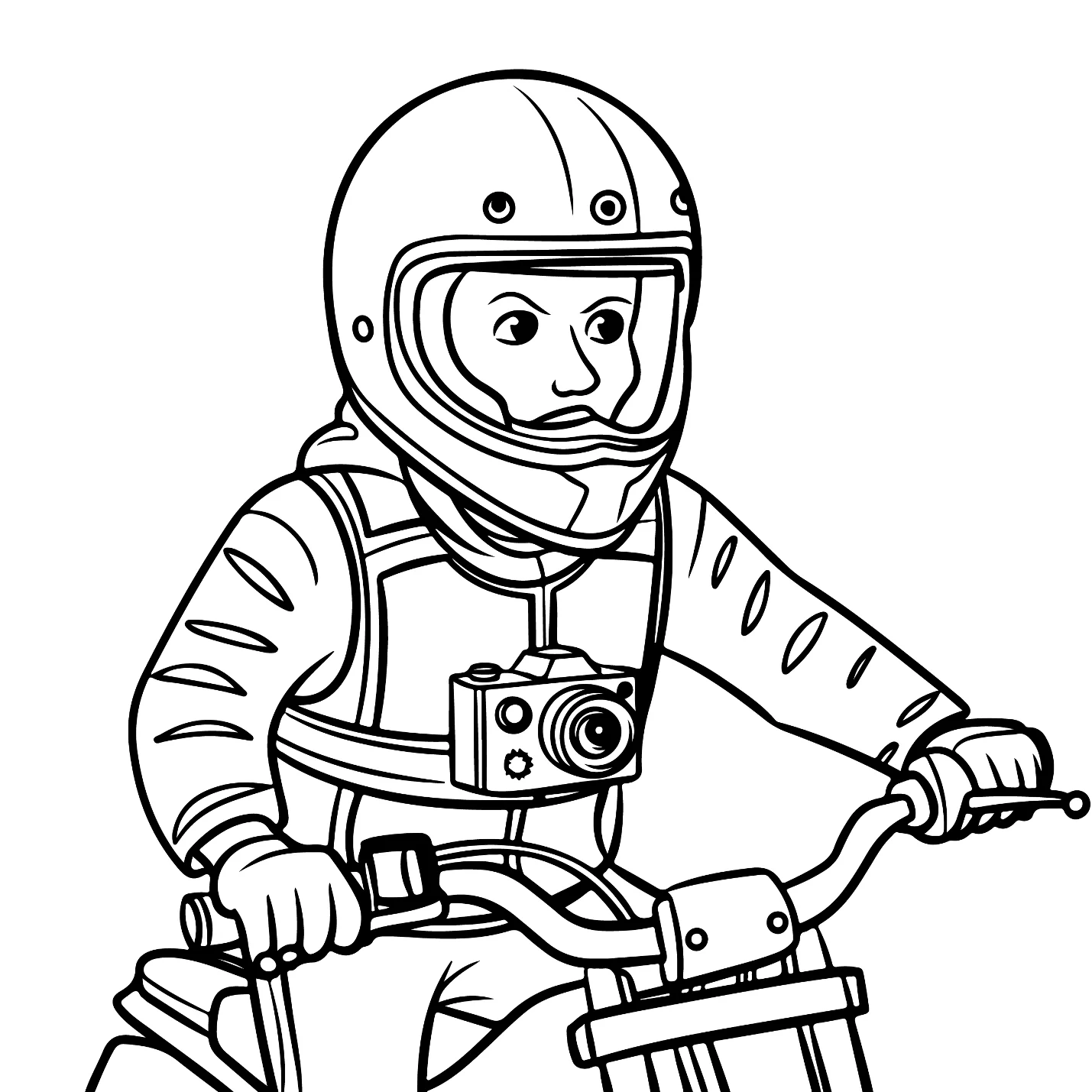 Desenhos de Motocross para colorir 17