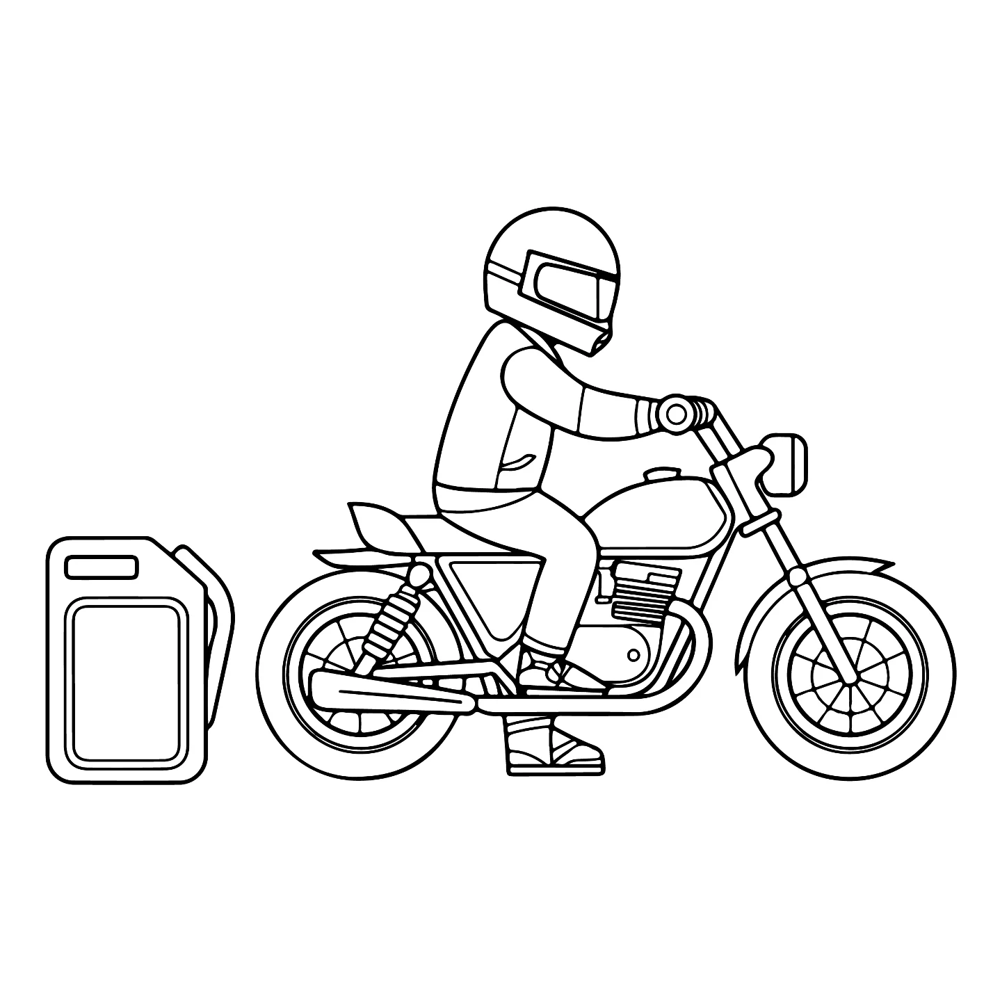 Desenhos de Motocross para colorir 19