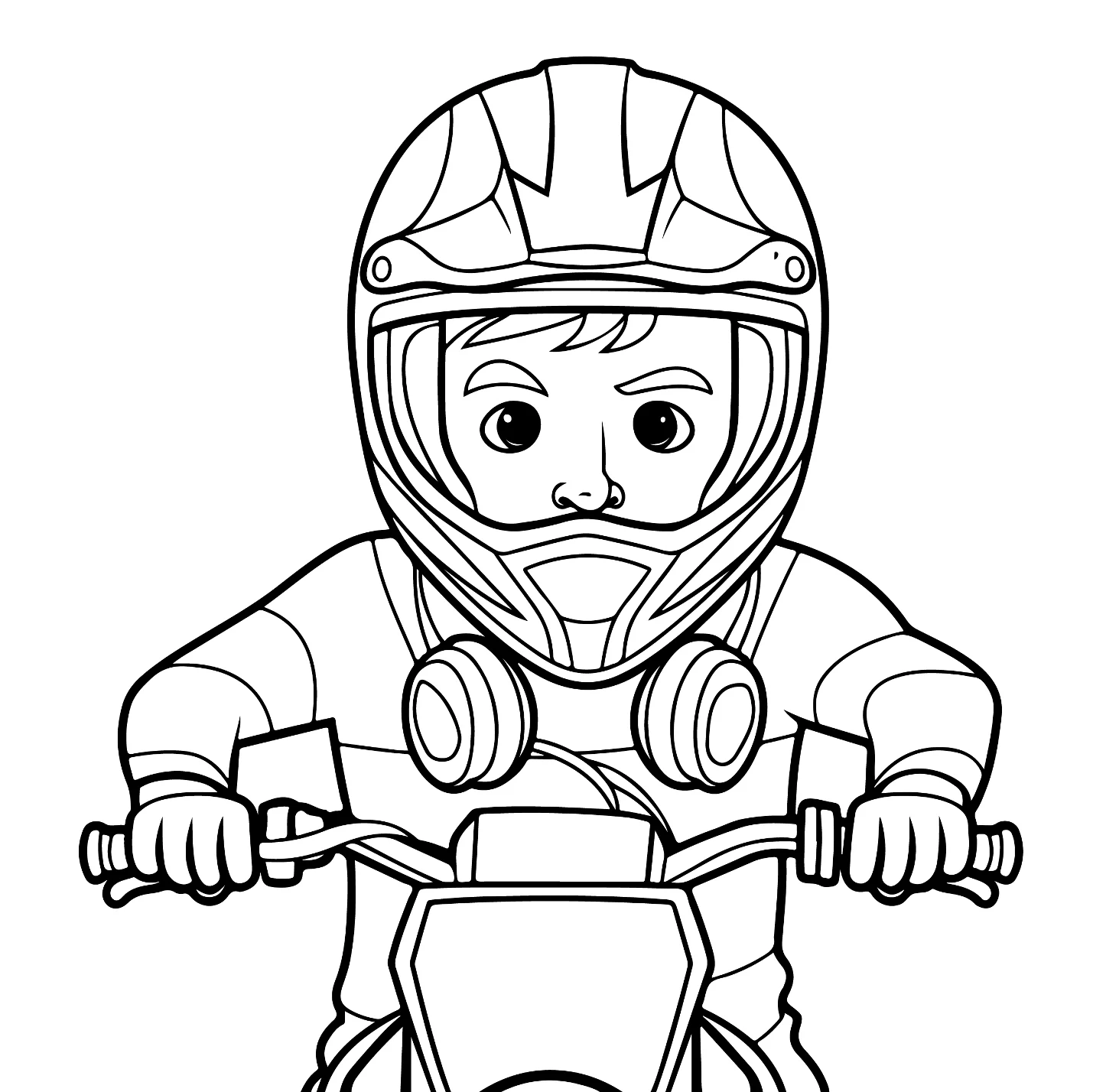 Desenhos de Motocross para colorir 2
