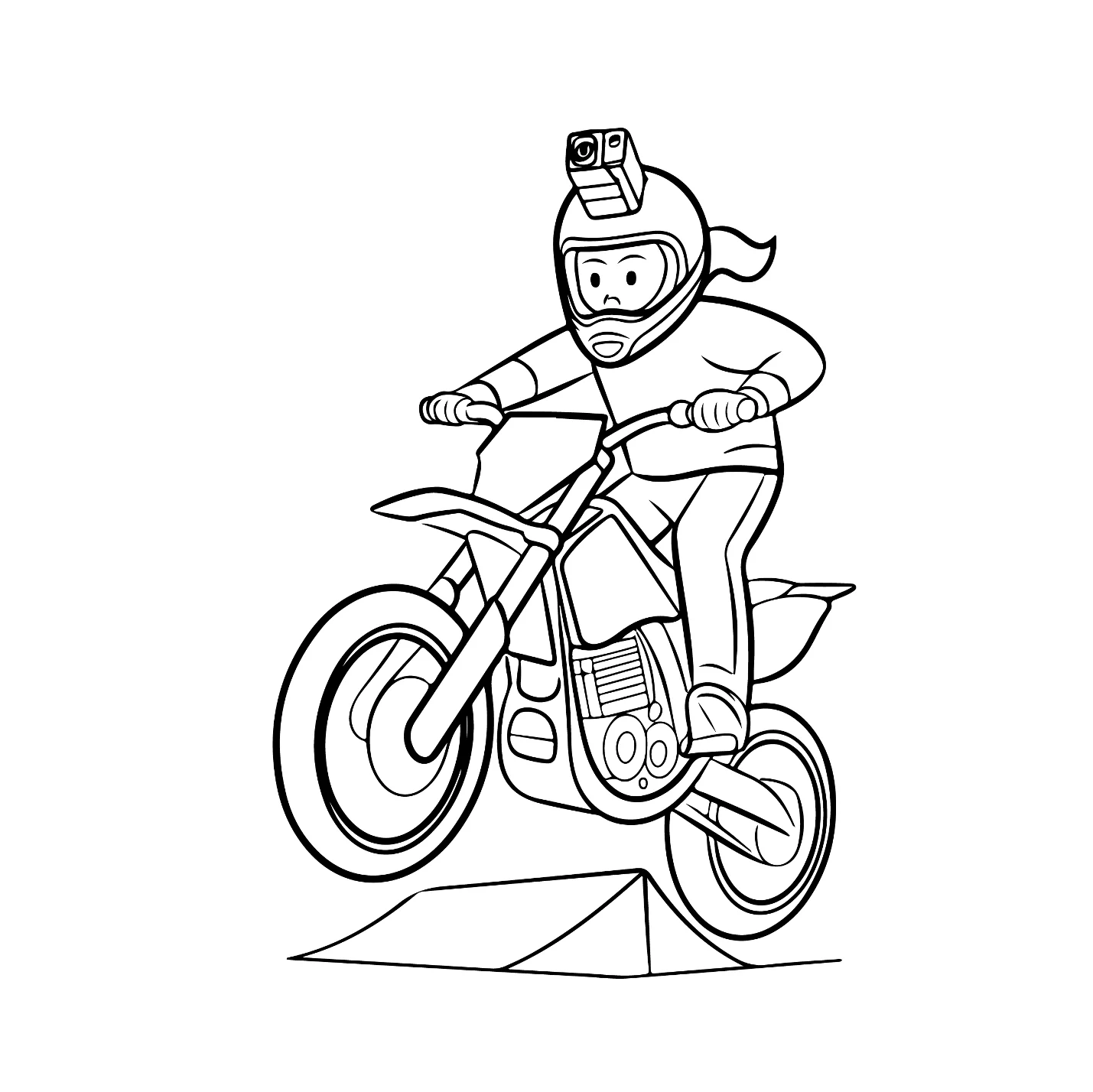 Desenhos de Motocross para colorir 20