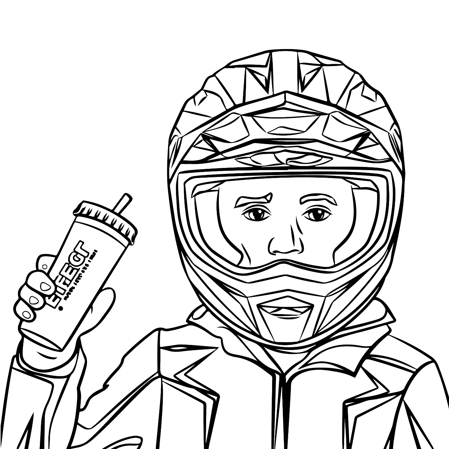 Desenhos de Motocross para colorir 21