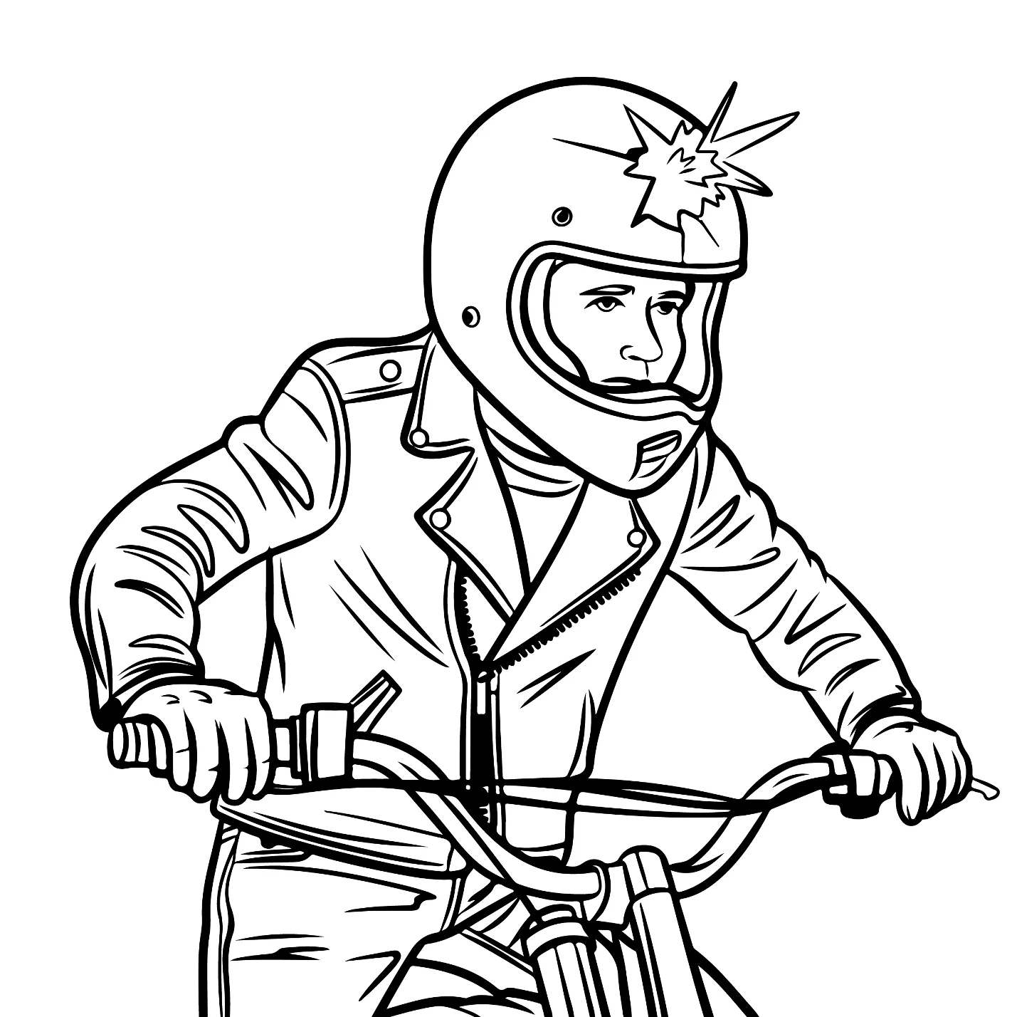 Desenhos de Motocross para colorir 24