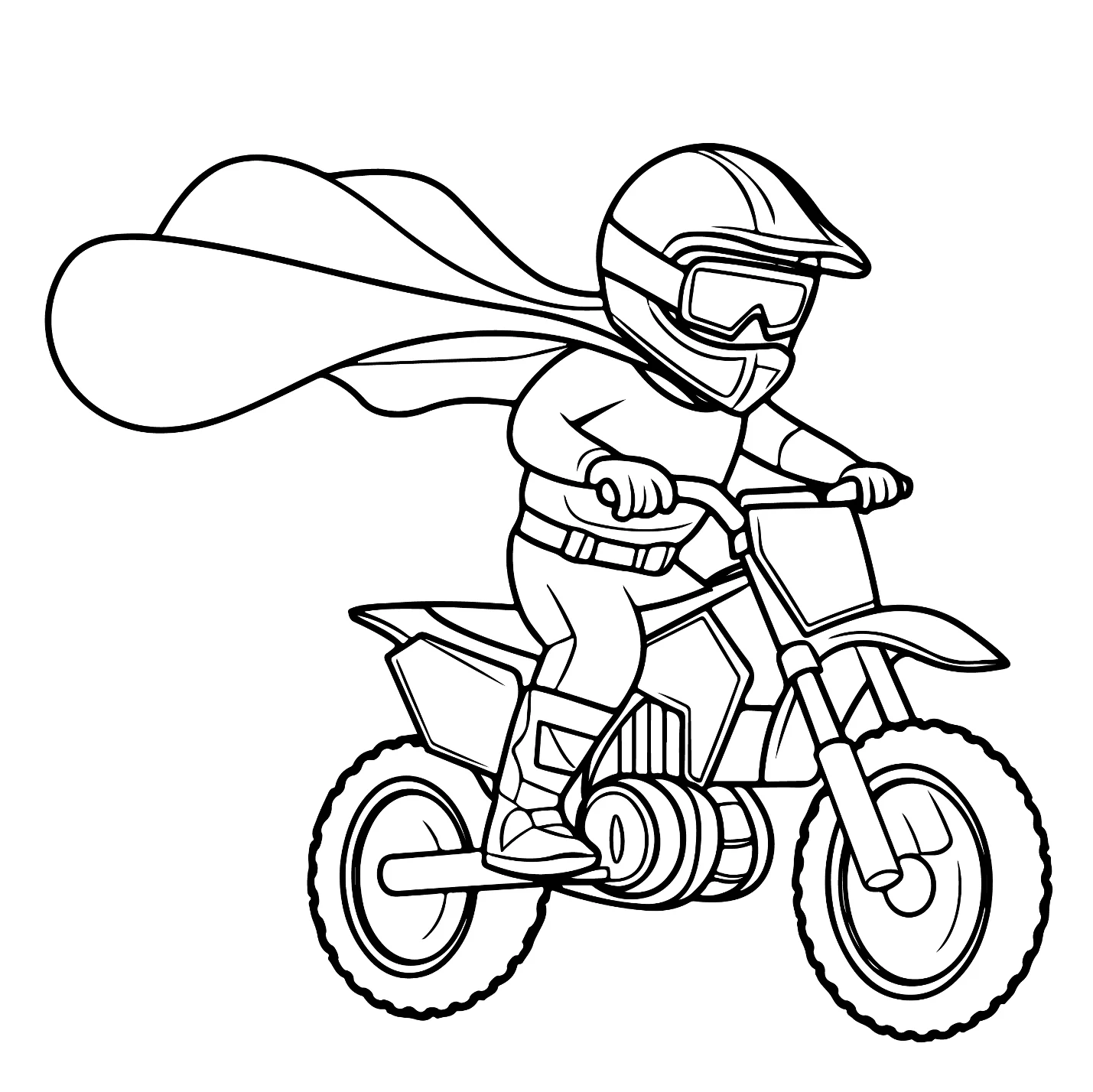 Desenhos de Motocross para colorir 3