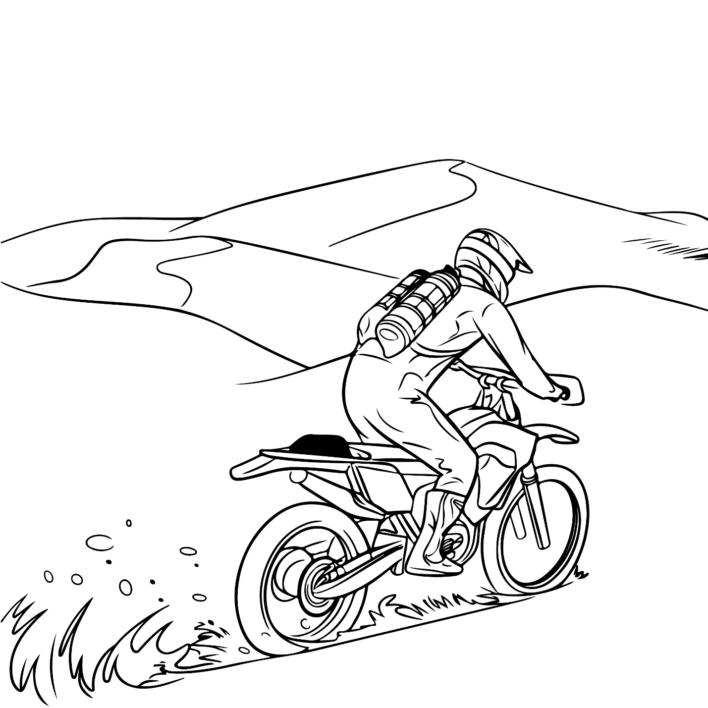 Desenhos de Motocross para colorir 30
