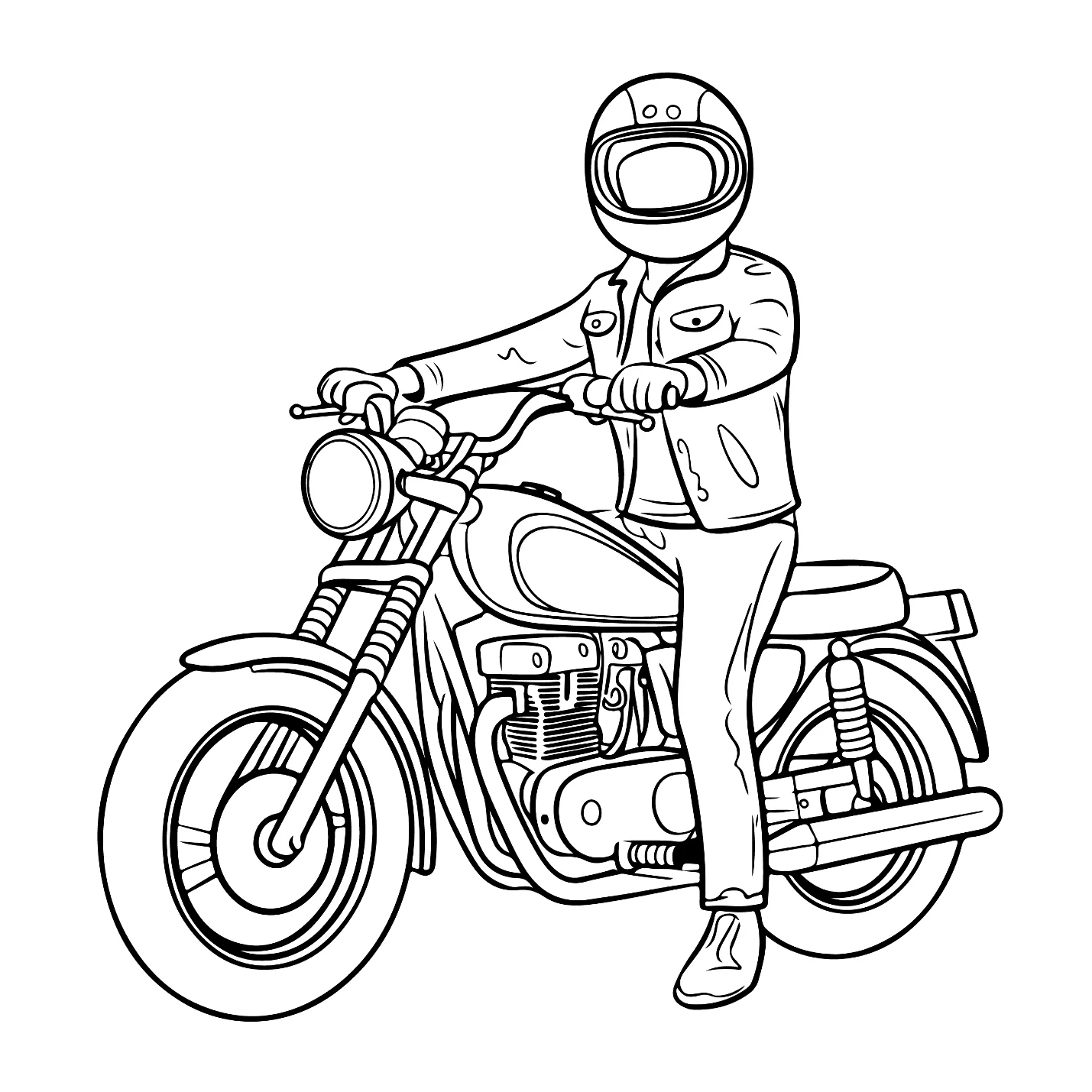 Desenhos de Motocross para colorir 31