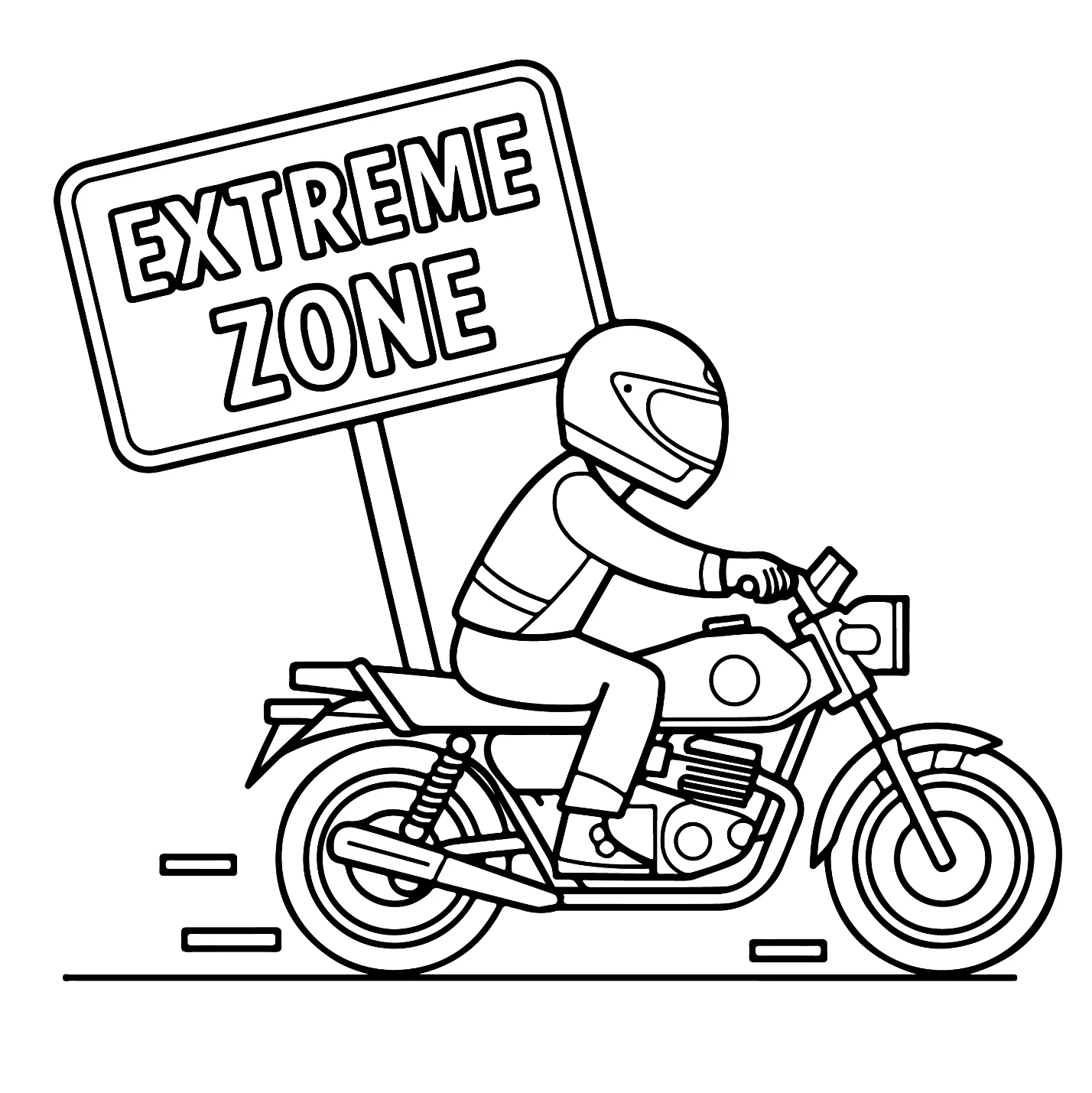 Desenhos de Motocross para colorir 32