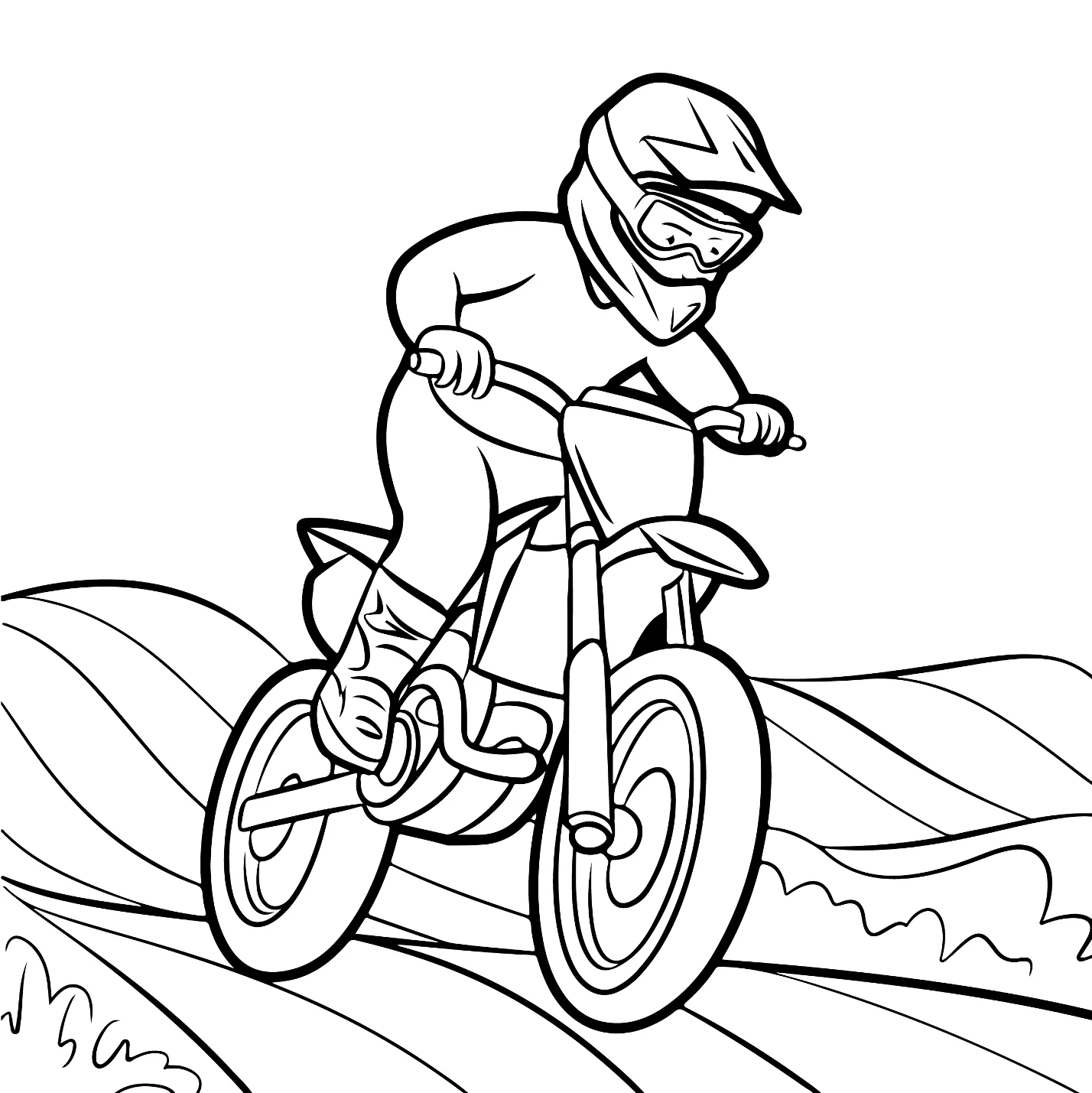Desenhos de Motocross para colorir 35